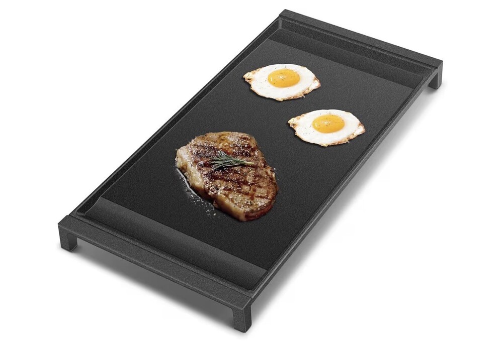 Replacement Cast Iron Griddle for GE Stove 19.5×9 Nitrided Seasoned No PTFE PFAS